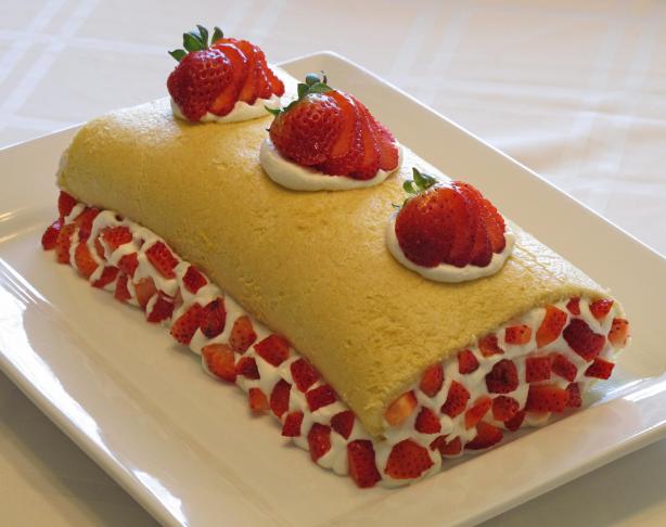 Strawberry Roll Cake. Photo by SarahKaye