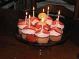 Special Stuffed Strawberry Cupcakes. Photo by MarthaStewartWanabe