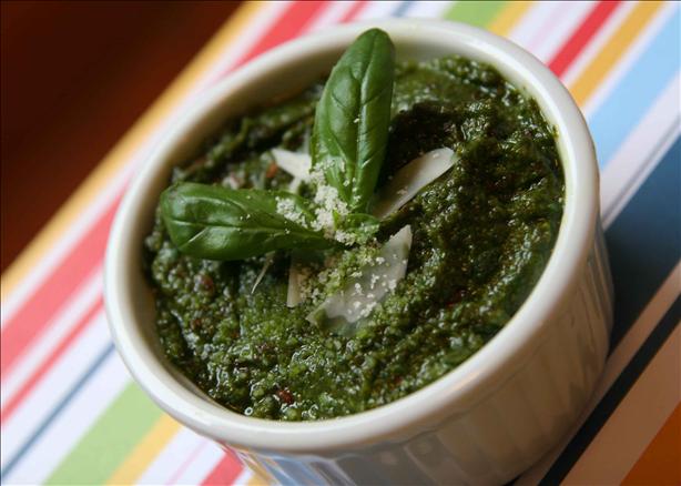 Basil-Walnut Pesto. Photo by danlynclark