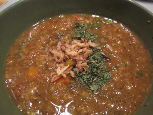 Persian-Style Red Lentil and Tomato Soup. Photo by Sephardi Kitchen