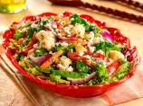 Field Greens and Grilled Veggie Salad With Mustard Herb Dressing