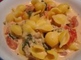 Pasta and Sausage in Tomato Cream Sauce