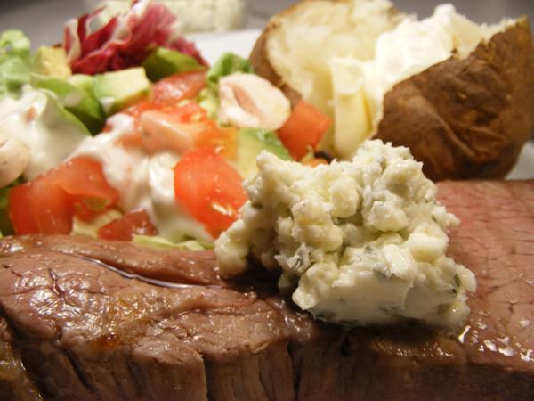 Blue Cheese and Chive Butter (Cook's Illustrated). Photo by Lavender Lynn