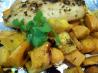 Chipotle-Glazed Roast Chicken With Sweet Potatoes. Recipe by Sammy Mae