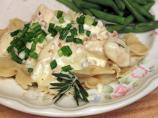 Chicken Carbonara Farfalle With Shrimp