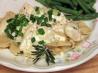 Chicken Carbonara Farfalle With Shrimp. Recipe by Alex MacKenzie