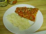 Salsa and Mango-Pepper Crusted Salmon. Photo by Obsidian468