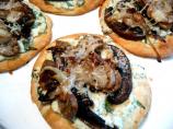 Caramelized Onion-Portabello Mini Pizzas