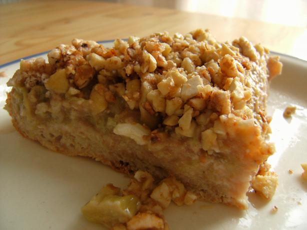 Topsy Turvy Nutty Rhubarb Cake. Photo by Lalaloula