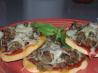 Simple Sausage and Swiss Cheese Mini Pizzas