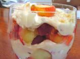 Stone Fruit Trifle With Lemon Balm (Or Verbena or Mint) Cream