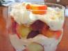 Stone Fruit Trifle With Lemon Balm (Or Verbena or Mint) Cream. Recipe by gailanng