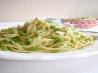 Spaghetti With Young Broad Beans and Goat Cheese