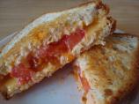 Grilled Tomato and Cheese Sandwiches
