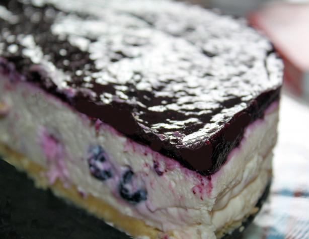 No-Bake Blueberry Cheesecake (Can Be Gluten-Free). Photo by **Jubes**