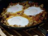 Baked Eggs With Bacon and Tomatoes