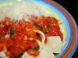 Gluten Free Fettuccine With Tomato Basil Sauce. Photo by **Jubes**