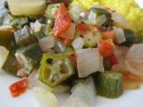 Okra and Tomatoes With Grains of Paradise