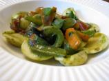 Ravioli With Pesto and Roasted Vegetables
