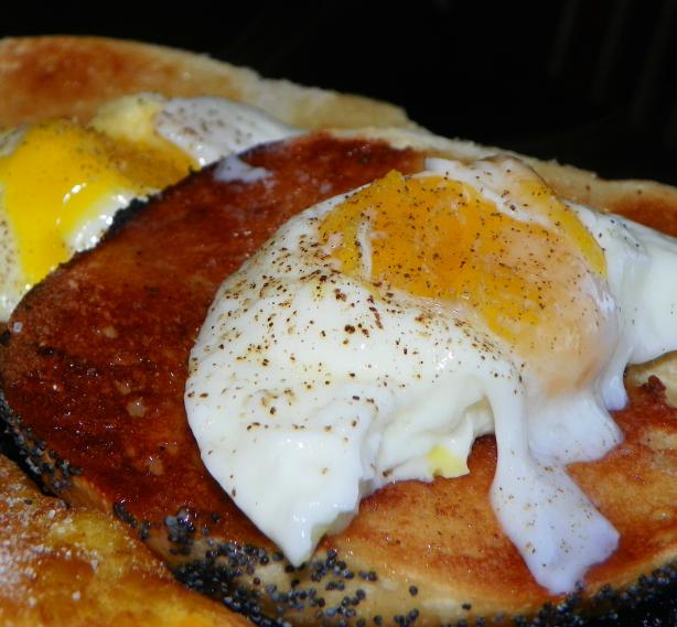 Microwave Poached Eggs (Bon Appetit Magazine). Photo by Baby Kato