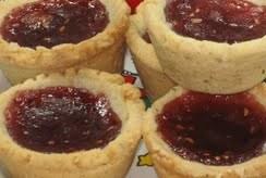 Raspberry Linzer Cookie Cups. Photo by ArtByASM