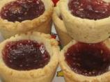 Raspberry Linzer Cookie Cups