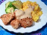 Macadamia Chicken With Orange-Ginger Sauce and Coconut Pilaf