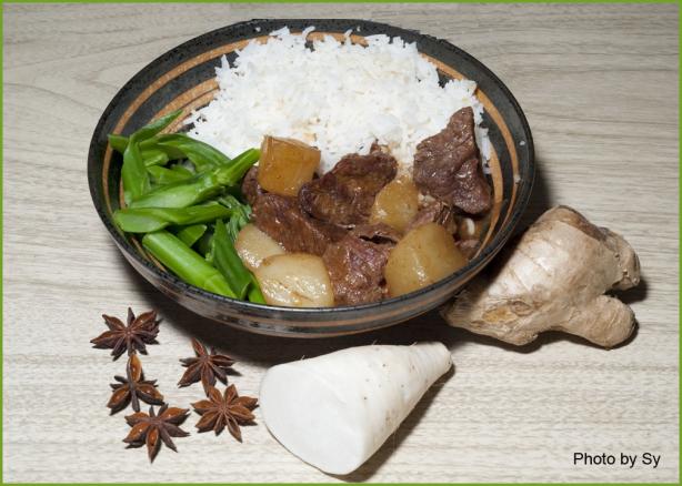 Beef Cubes With Daikon Radish Szechuan Style. Photo by Skipper/Sy