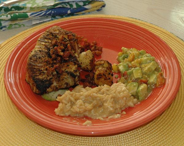 African Adobo-Rubbed Tuna Steaks. Photo by Jetjouster