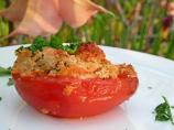 Roasted Tomatoes With Garlic, Gorgonzola and Herbs
