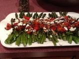 Asparagus With Balsamic Tomatoes and Goat Cheese. Photo by CIndytc