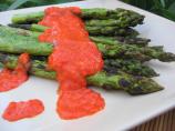 Grilled Asparagus With Red Bell Peppers Sauce