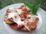 Delicious Eggplant Parmesan. Photo by mary winecoff