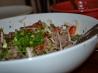 Salpic&oacute;n De Res (Central American Shredded Beef Salad). Recipe by Nif