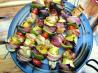 Skewered Pork, Fruit and Vegetable. Recipe by morgainegeiser