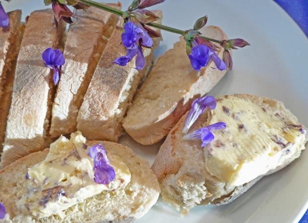 Butter With Rosemary or Other Edible Flowers. Photo by awalde Butter With Rosemary or Other Edible Flowers. Photo by awalde