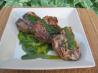 Lamb Chops With Cilantro-Mint Chimichurri. Recipe by LifeIsGood