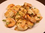 Sauteed Shrimp With Coconut Oil, Ginger and Coriander. Photo by PanNan
