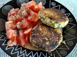 Fried Ricotta Patties With Tomato Salad. Photo by Zurie