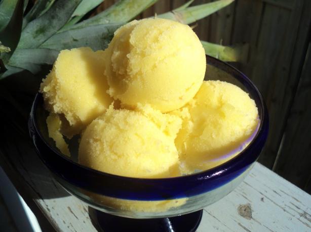 Mango-Pineapple Sorbet. Photo by Nif