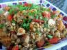 Lentil Salad With Roasted Sweet Potatoes and Queso Fresco. Recipe by smellyvegetarian