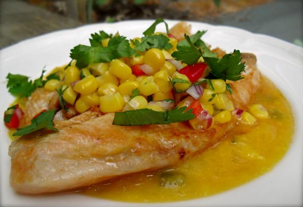 Chilean Fish With Honey-Mango Sauce. Photo by PaulaG