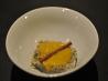 Carmelized Mango Soup With Poppy Seed Rice Pudding