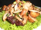 Marinated Mushrooms in Lettuce Cups