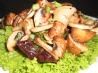 Marinated Mushrooms in Lettuce Cups. Recipe by katew