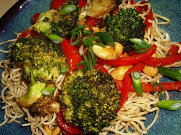 Sydney Broccoli, Red Pepper & Tofu Stir Fry With Balsamic Vi. Photo by Karen Elizabeth