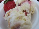 Strawberry Custard Cake