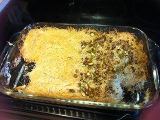 Kanafeh or Kunafa or Kanafi. Photo by kahetherington