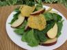 Baby Spinach Salad With Swiss Cheese Crisps