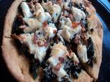 Swiss Chard and Ricotta Cornmeal Crust Pizza
